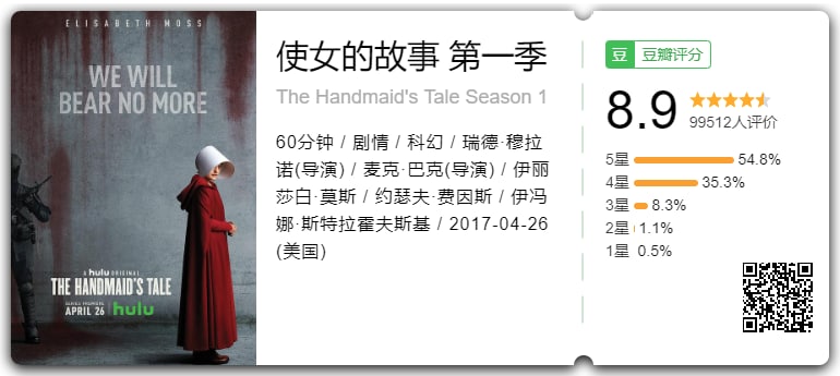 【美剧】使女的故事 前4季，第五季更新中