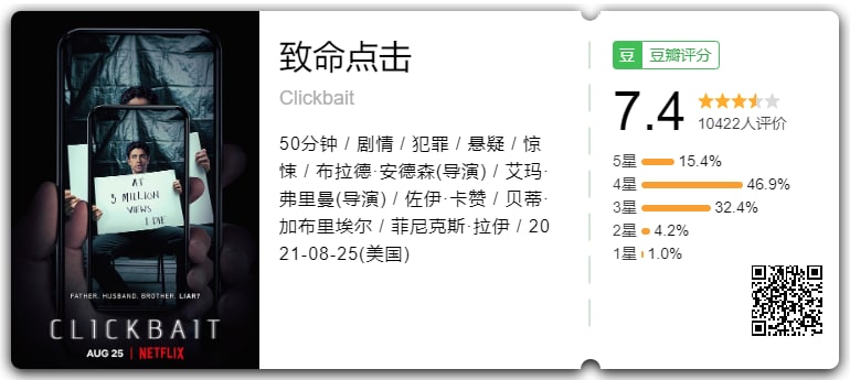 致命点击 2021嫌疑犯罪美剧 评分不错