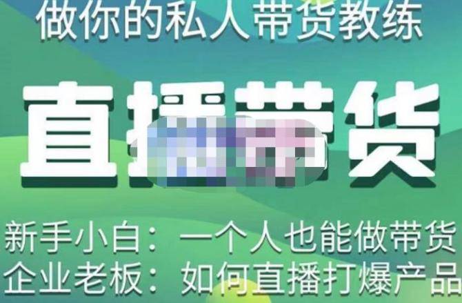 硬核传媒·直播带货（私人教练），实操实战教学，通俗易懂