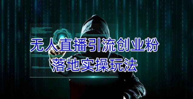 外面收费3980的无人直播引流创业粉落地实操玩法，单日引100+精准创业粉-旺仔资源库